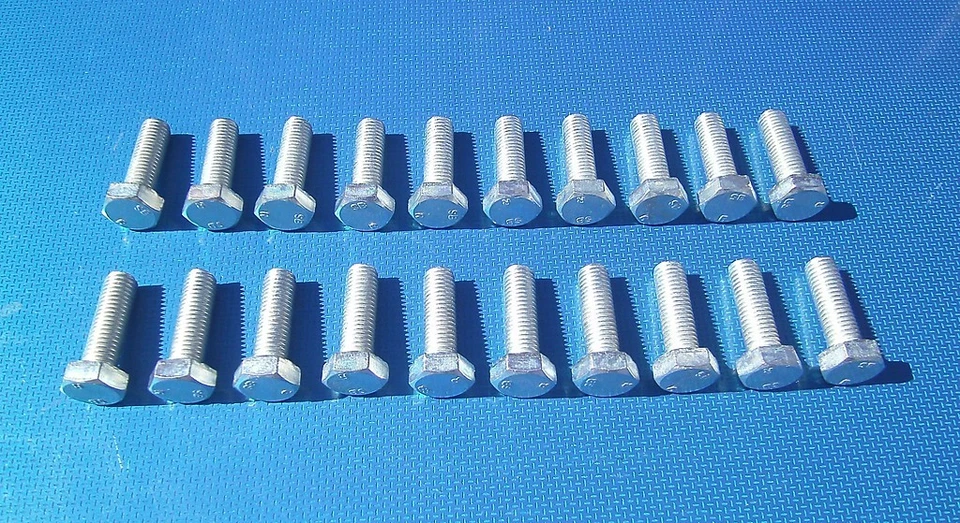 20 Pack. 5/16 x 1" BSF Bolts (Setscrews) High Tensile Steel, Bright Zinc Plated
