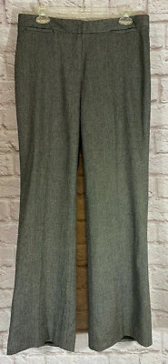 Classiques Entier шерстяная смесь платье брюки размер 8 черный белый широкие ноги с подкладкой #7984 - Изображение 1 из 4