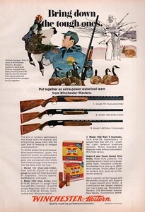 1972 Winchester Model 101 1200 & 1400 Shotgun Original Color Print Ad  - Picture 1 of 1