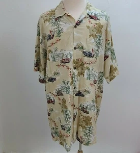Barefoot In Paradise Button Up Hemd Herren 6XL Hawaii Kurzarm All Over Cars - Bild 1 von 12