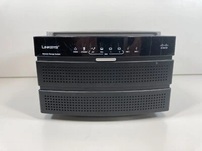 Linksys Cisco NAS200 Network Storage System with 2 Bays NO AC ADAPTER - Image 1 of 4