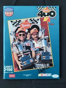 Davey Allison Autographed/Signed JSA/COA 1992 NASCAR North Wilkesboro Program - Picture 1 of 10
