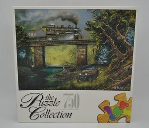 New Sealed RoseArt Masterworks Rails on Dogwood Creek 750 Piece Jigsaw Puzzle - Picture 1 of 6