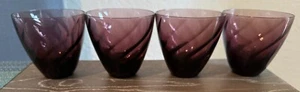 4 / 8 Oz Flat Tumbler Moroccan Amethyst by HAZEL-ATLAS 3 1/4" - Picture 1 of 5