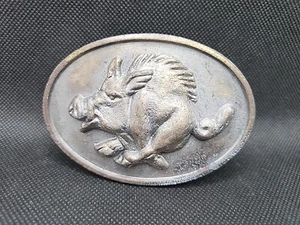 Vintage Razorback Wild Hog Belt Buckle GTI 1976 - Picture 1 of 7