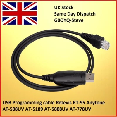 USB Programmierkabel Retevis RT-95 Anytone AT-778UV Anytone AT5888UV - Bild 1 von 2