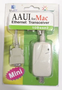 AAUI for Mac ETHERNET TRANSCEIVER 10Base2 mini für MacOs Netzwerk Port - Bild 1 von 3