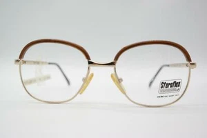 Vintage Sferoflex 669 Gold Braun Oval Brille Brillengestell eyeglasses NOS - Bild 1 von 6