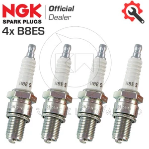 4 CANDELE ACCENSIONE PASSO LUNGO ORIGINALE NGK B8ES KAWASAKI A 1000 1977-1979 - Imagen 1 de 3