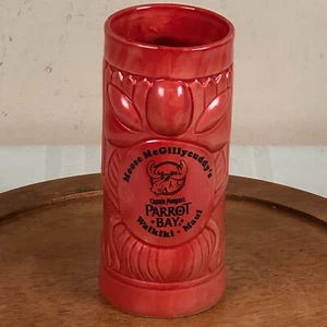 Moose McGillycuddy's Walkiki Maui Red 7" Tiki Mugs Captain Morgans Parrot Bay - Imagen 1 de 6