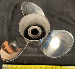 Quicksilver Silverado Stainless Hubless QS5054X Boat Propeller Prop 14" x 19 - Picture 1 of 7
