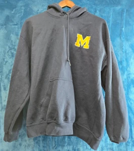 Michigan "M" hoodie sweatshirt PULLOVER MASCOT NAVY YELLOW Youth Large - Picture 1 of 5