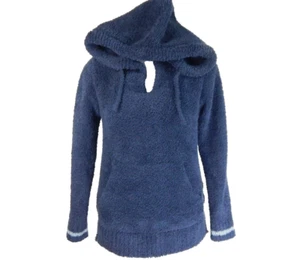 1 sudadera con capucha pequeña Barefoot Dreams para mujer acogedora baja azul marino suéter pulóver - Imagen 1 de 3