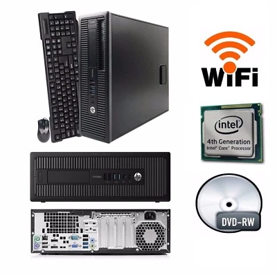 HP Prodesk 600 G1 4TH Gen Core i5 3.6GHz Quad 16GB 500GB Windows 7 64Bit DVD/RW - Image 1 of 4