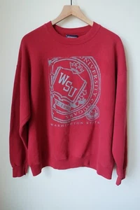 VINTAGE USA MADE Jansport Washington State WSU Cougars Sweatshirt XL 90s Y2K - Picture 1 of 4