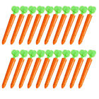 20pcs Carrot Shape Snack Bag Clips Plastic Sealing Clips for Home Kitchen
