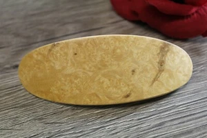 Fermaglio per capelli fermaglio francese Burl legno bianco made in USA - Foto 1 di 5