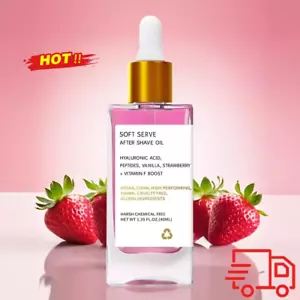 Beauty Strawberry Vanilla After Shave Oil for Smooth Skin Post Shave FREE SHIP - Picture 1 of 15