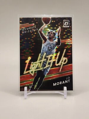 Ja Morant 2021-22 Donruss Optic #6 Light it Up Red Pulsar Prizm - Image 1 of 2