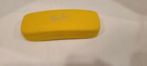Ray Ban Protective Hard Case For Sunglasses Glasses Yellow Red Lining  