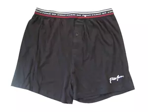 A0214 Phat Farm NUEVO Para hombres Negro Cintura Deportiva Un Botón Mosca Tejido Boxer XL - Imagen 1 de 4