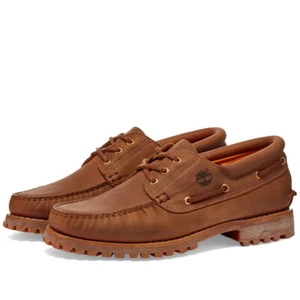 Herren Timberlands 3 Eye Classic Lug Schuhe 0A284N F13 Braun Größe UK 7 EU 41 - Bild 1 von 5