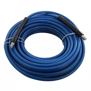 Raptor Blast 1/4" x 100' 3000PSI Blue Non-Marking Carpet Cleaning Solution Hose - Picture 1 of 3