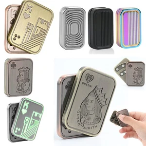 Magnetic Metal Fidget Toy Mini Poker Push Card Fidget Slider Stress Relief Toys - Picture 1 of 22