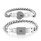 2 Pcs Couple Bracelets Novelty Lock for Key Bangle Bracelet Lover Heart Brac