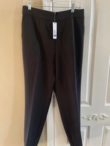 Neu mit Etikett Tahari schwarze Anzughose mit elastischem Bund, L - Bild 1 von 6