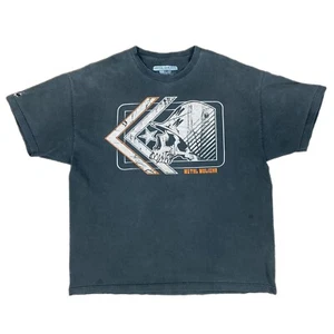Camiseta Mulisha Metal Talla 2XL Negra Desteñida Calavera Realtree Dirt Bike Calavera Y2K - Imagen 1 de 9