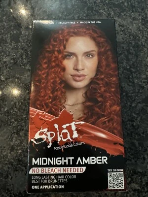 Tinte para el cabello semipermanente Splat Midnight Amber sin necesidad de blanqueador Foto 1 de 2