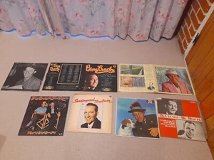 Collection of 8 Bing Crosby vinyl LPs Records Live London Astaire Mercer Jazz - Picture 1 of 1