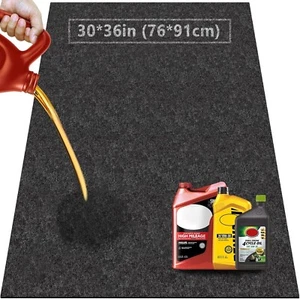 30x36 Inches Oil Splash Pad, Garage Driveway Oil Drip Mat, Oil Absorbent - Picture 1 of 7
