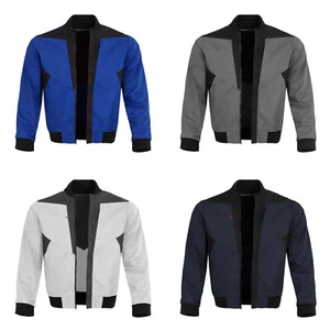 Qualitex X-Serie Herren Arbeitsjacke Bundjacke weiß blau grau Handwerk S-4XL  - Bild 1 von 18