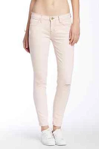 CURRENT/ELLIOTT THE DISTRESSED STILETTO SKINNY CROP JEANS PINK SZ 30 NEW! $208 - Picture 1 of 8