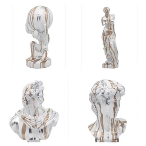 Gold & Silver Drip Art Apollo Atlas David Venus Statue Figurines Home Ornaments - Picture 1 of 5