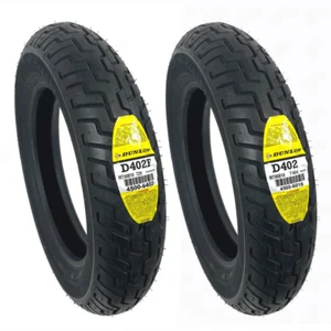 Dunlop D402 MT90B16 Front and Rear Motorcycle Tire Set Harley-Davidson MT 90 16 - Picture 1 of 1
