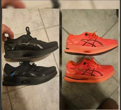2 - Pairs Asics Metaride - Black & Sunrise - Size M8.5/W10 - NWOT - Image 1 of 4
