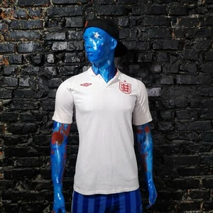 England Team Jersey Home football shirt 2012 - 2013 White Umbro Mens Size 38 - Picture 1 of 12