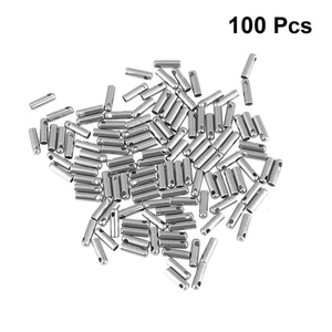 100Pcs Chain Connector for Jewelry Making Stainless Steel Cord Ends Bead Caps - Picture 1 of 11