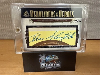 2008 SP Legendary Cuts Headliners & Heroes Enos Slaughter Cut Auto /36 Cardinals - Image 1 of 2
