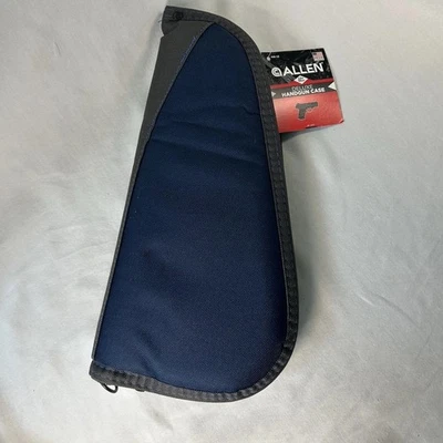 Allen 13” Deluxe Handgun Case Navy And Gray - Image 1 of 4