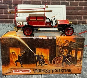 MATCHBOX Models of Yesteryear 1912 Mercedes-Benz Fire Engine 1:43 YFE20-M - Picture 1 of 5