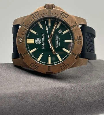Deep Blue Daynight Bronze Rare Green Dial Men’s Automatic Watch - Image 1 of 4
