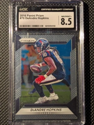 DeAndre Hopkins 2016 Panini Prizm Card 70 Graded CGC 8.5 Near MINT Ravens Texans - Image 1 of 2