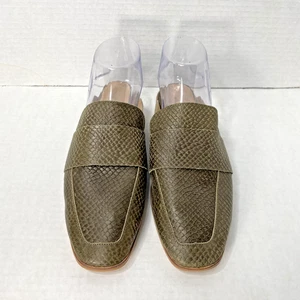 Free People At Ease Loafer Snakeskin Suede Mule Shoes Size 39 8.5 - Picture 1 of 6
