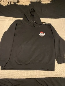 Hard Rock Cafe Cincinnati Santa Playing Drums Hoodie XXL - Picture 1 of 9