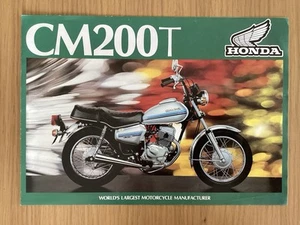 HONDA CM200T MOTORCYCLE BROCHURE / CATALOGUE VINTAGE 1970’s - Picture 1 of 3