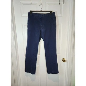 Men's 34x30.5 TAILORED Navy Blue Chino Pants by IZOD - Picture 1 of 5